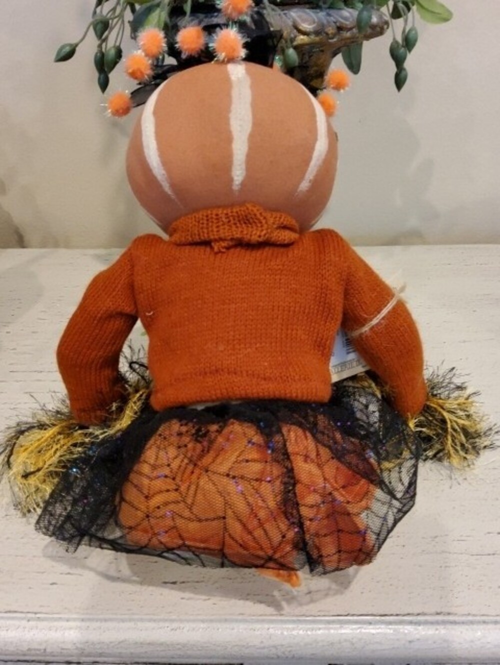 Joe Spencer's Gathered Traditions Pumpkin Head Dolls Defense Dan & Lucille - Picture 6 of 6